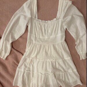 Altar'd State white long sleeved dress